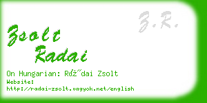 zsolt radai business card